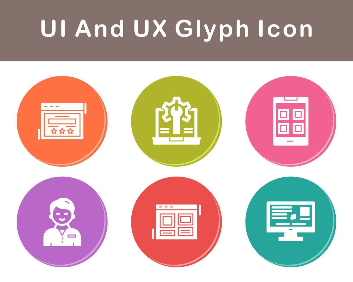 UI And UX Vector Icon Set