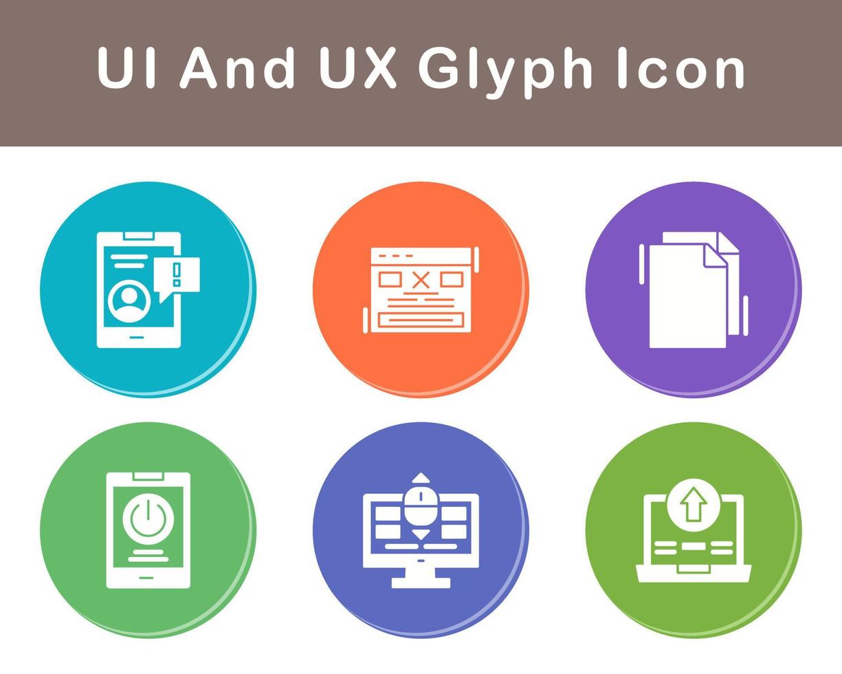 UI And UX Vector Icon Set