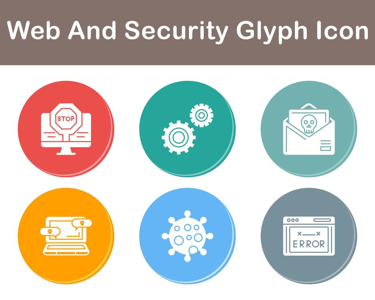 Web And Security Vector Icon Set