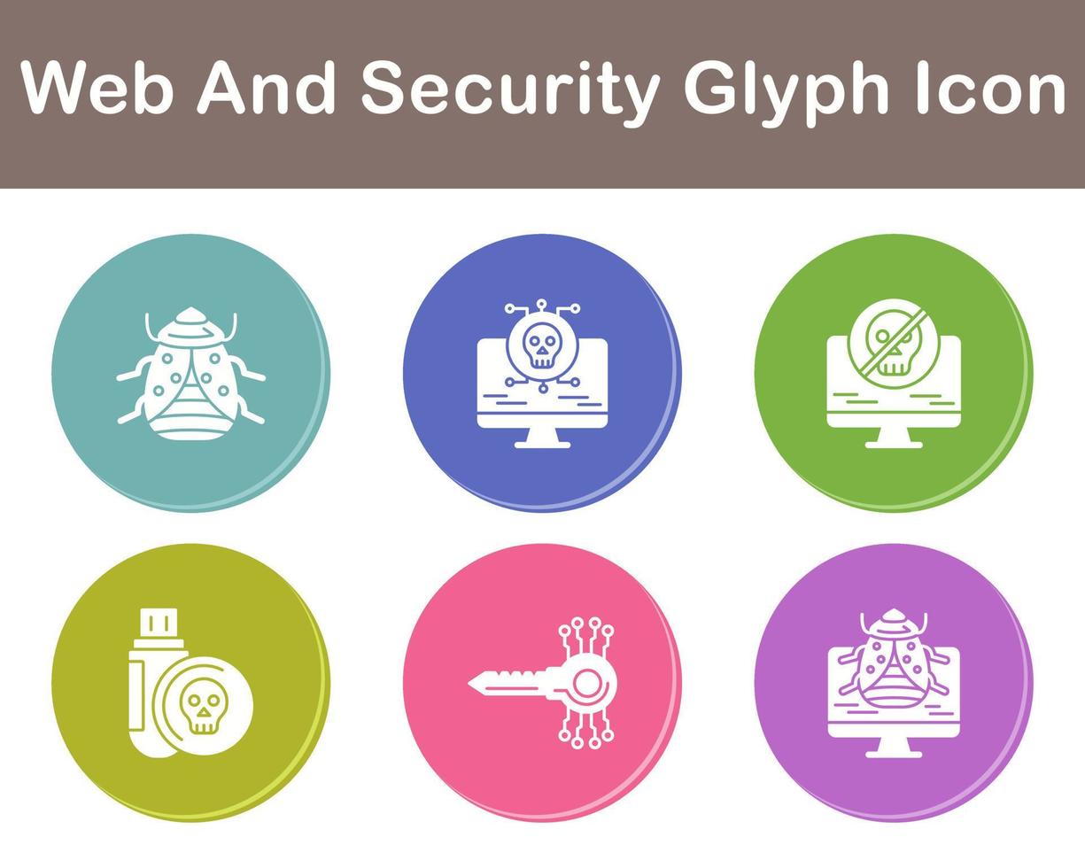 Web And Security Vector Icon Set