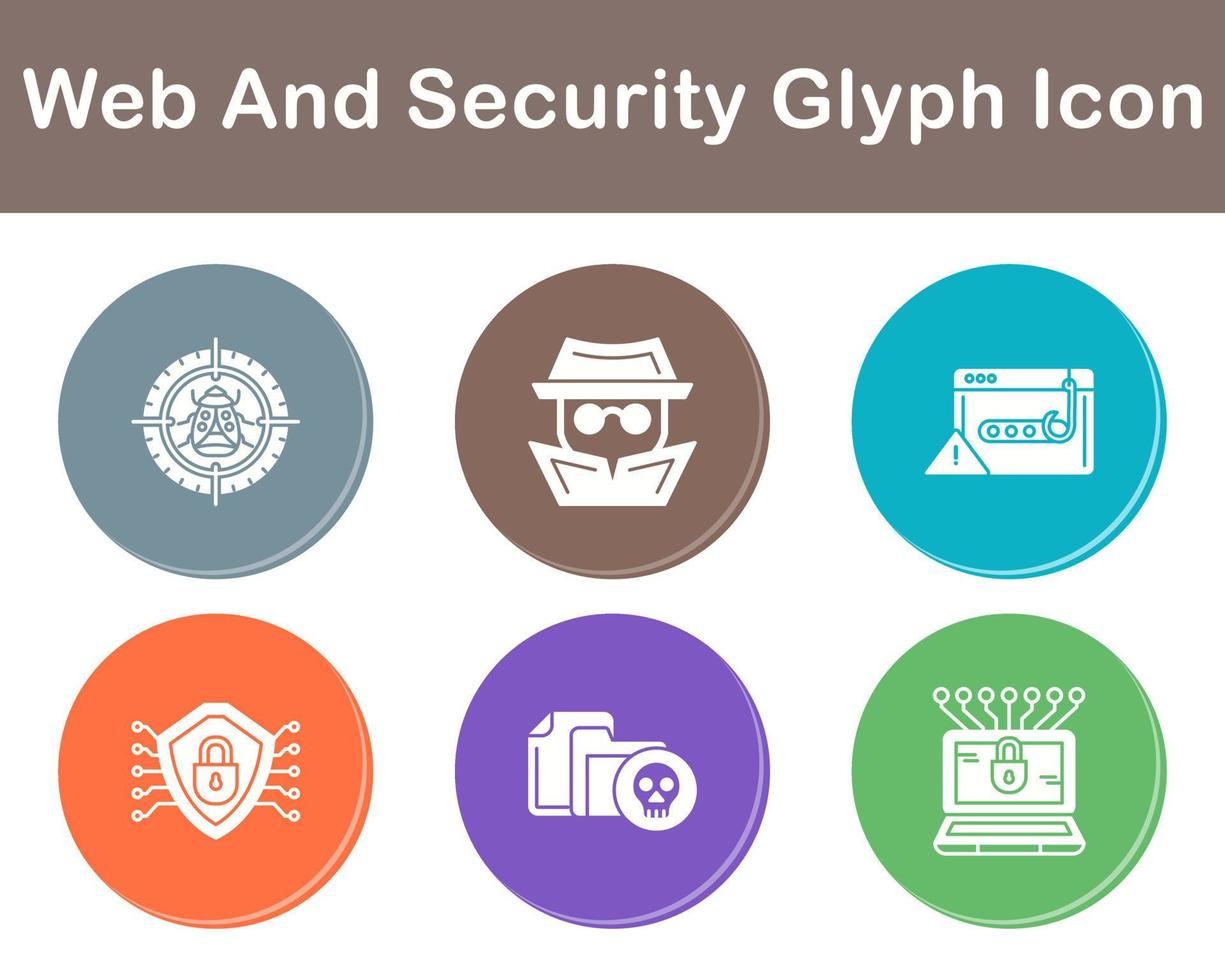 Web And Security Vector Icon Set