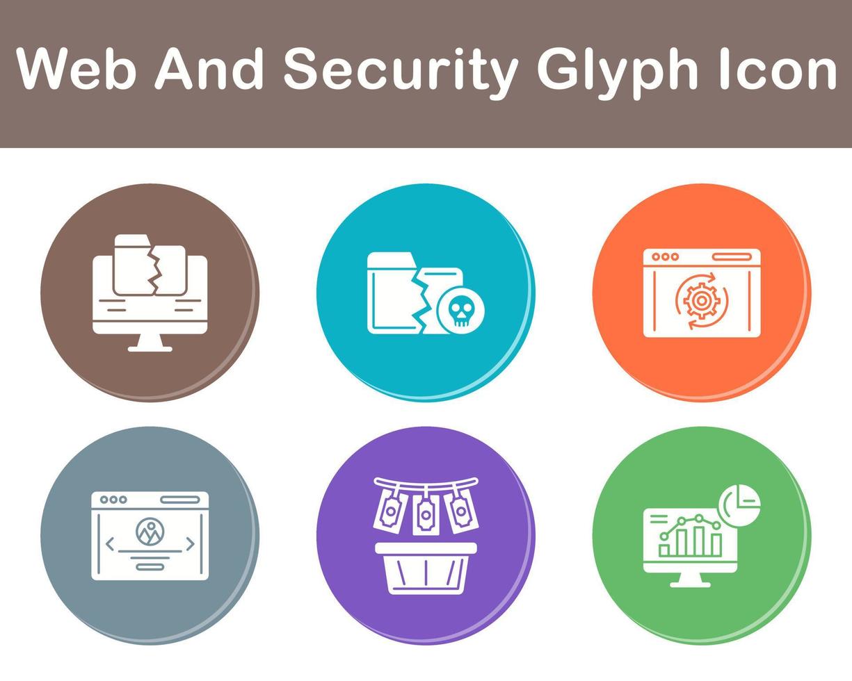 Web And Security Vector Icon Set