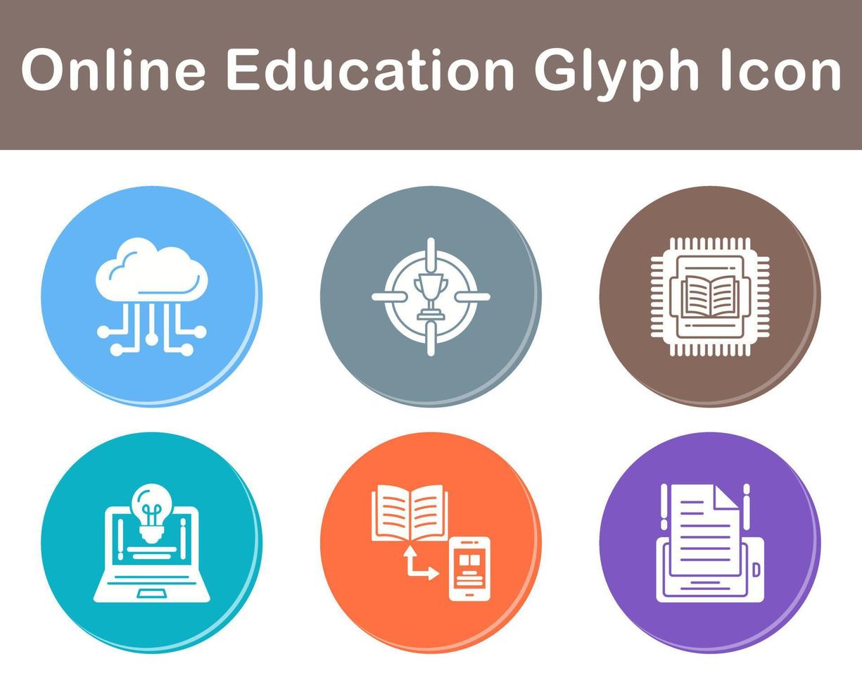 Online Education Vector Icon Set