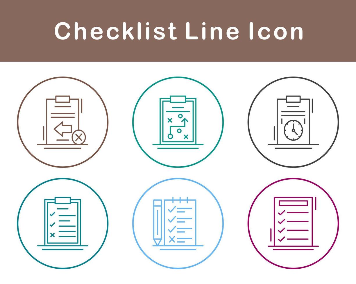 Checklist Vector Icon Set