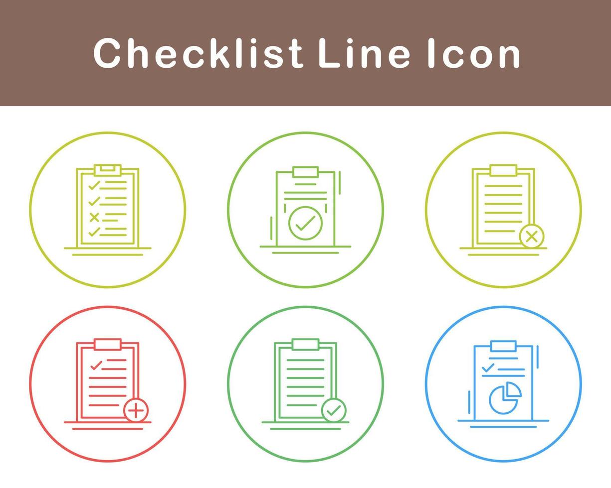 Checklist Vector Icon Set