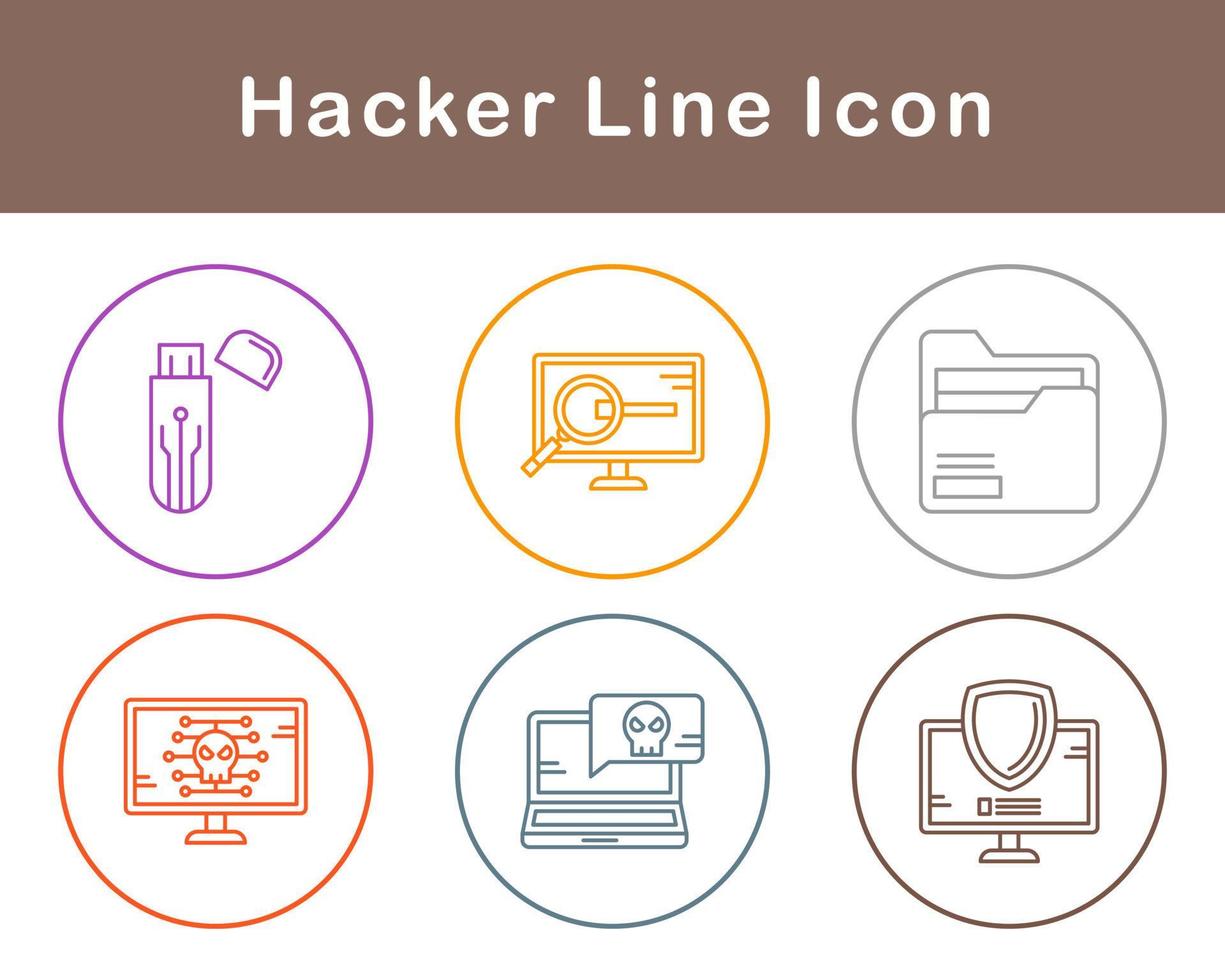 Hacker Vector Icon Set