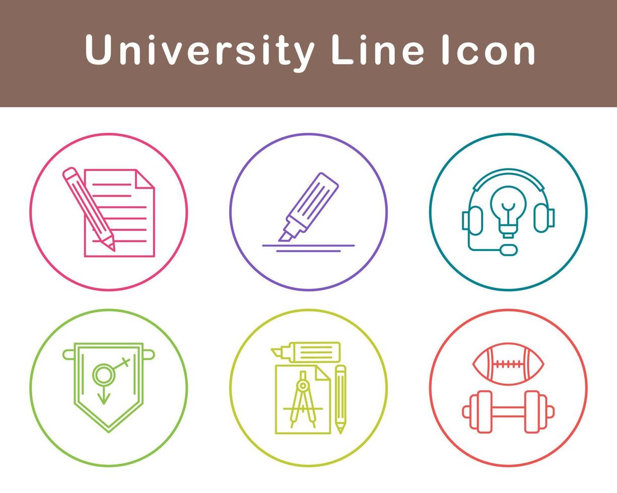 university Vector Icon Set