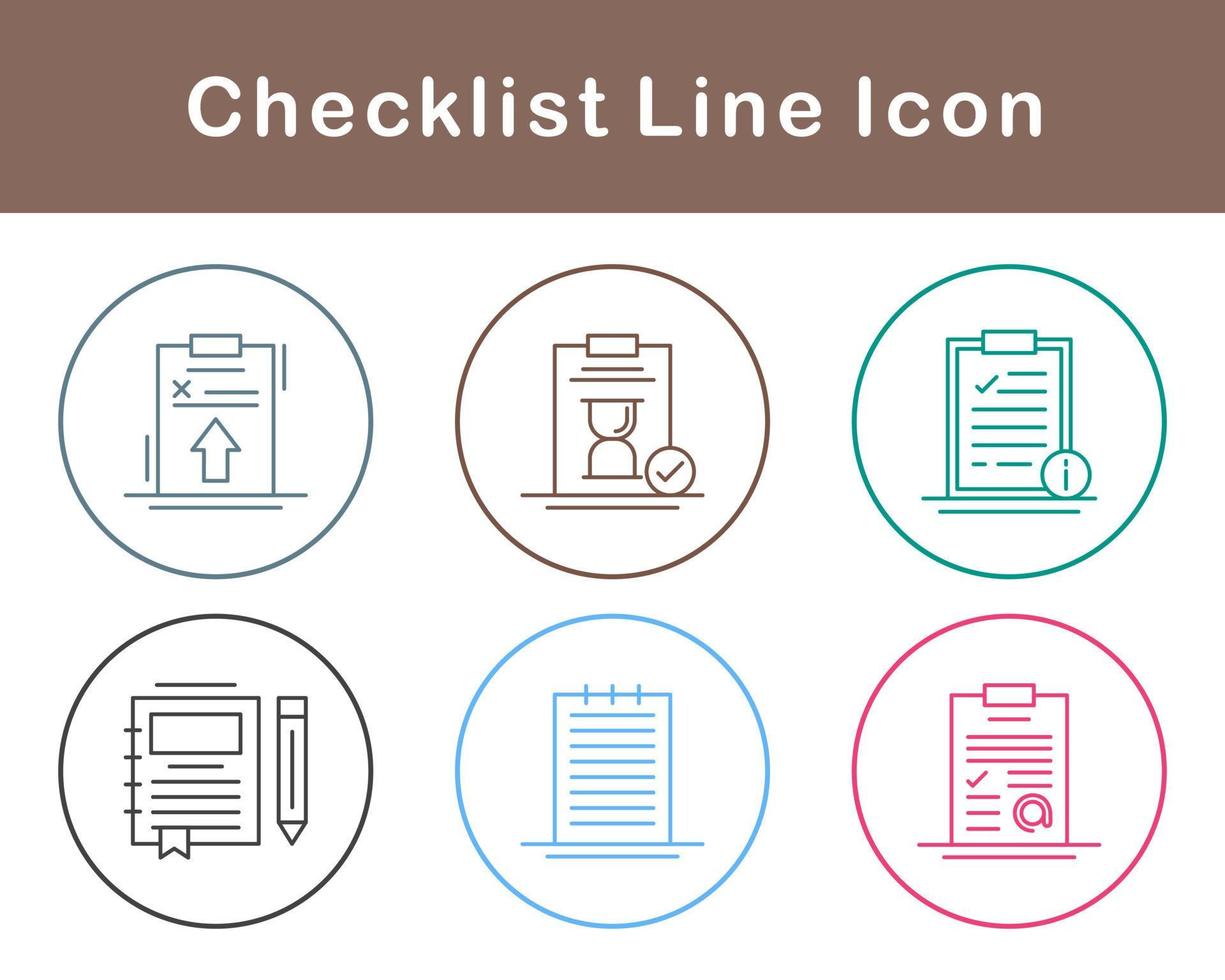Checklist Vector Icon Set