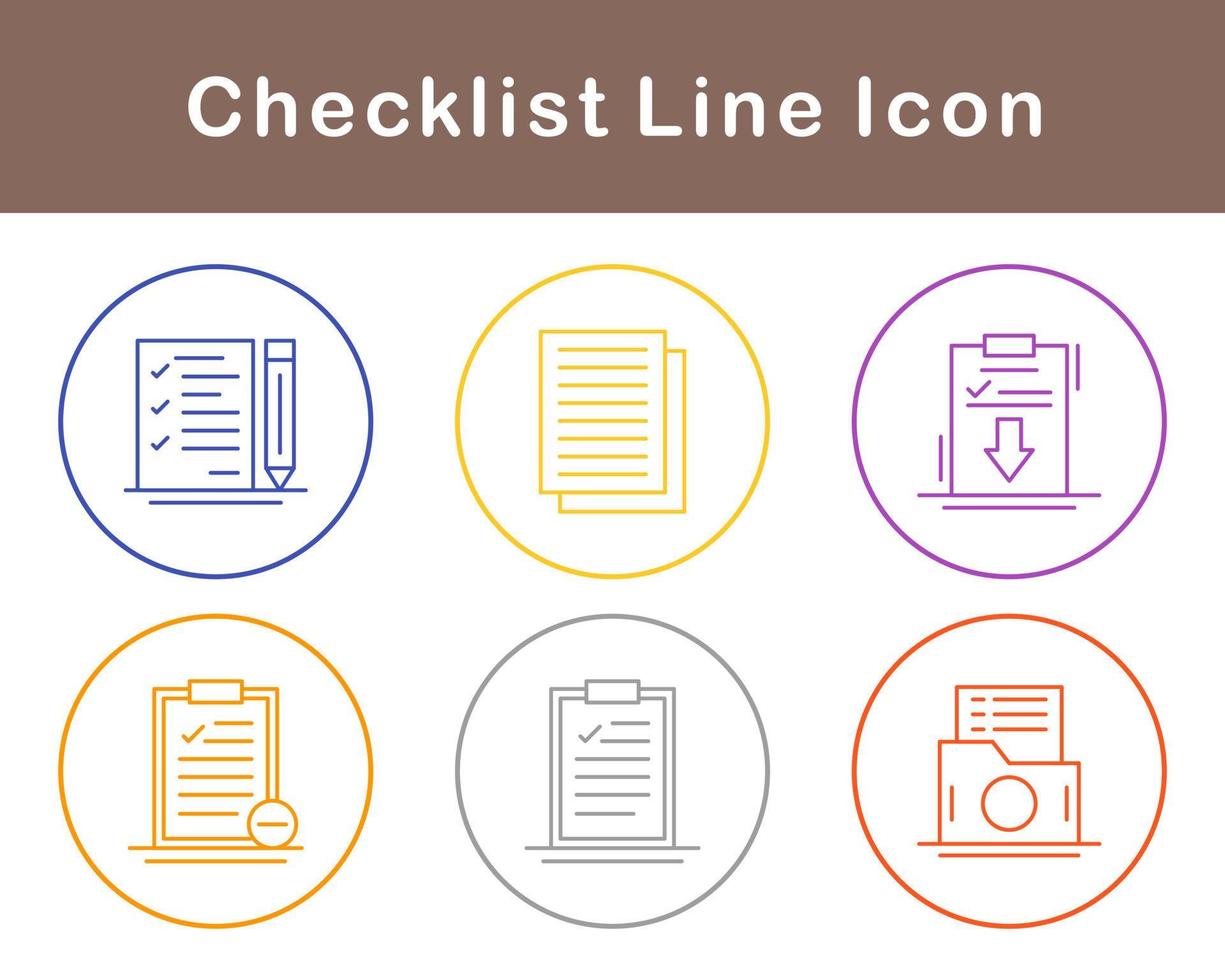 Checklist Vector Icon Set