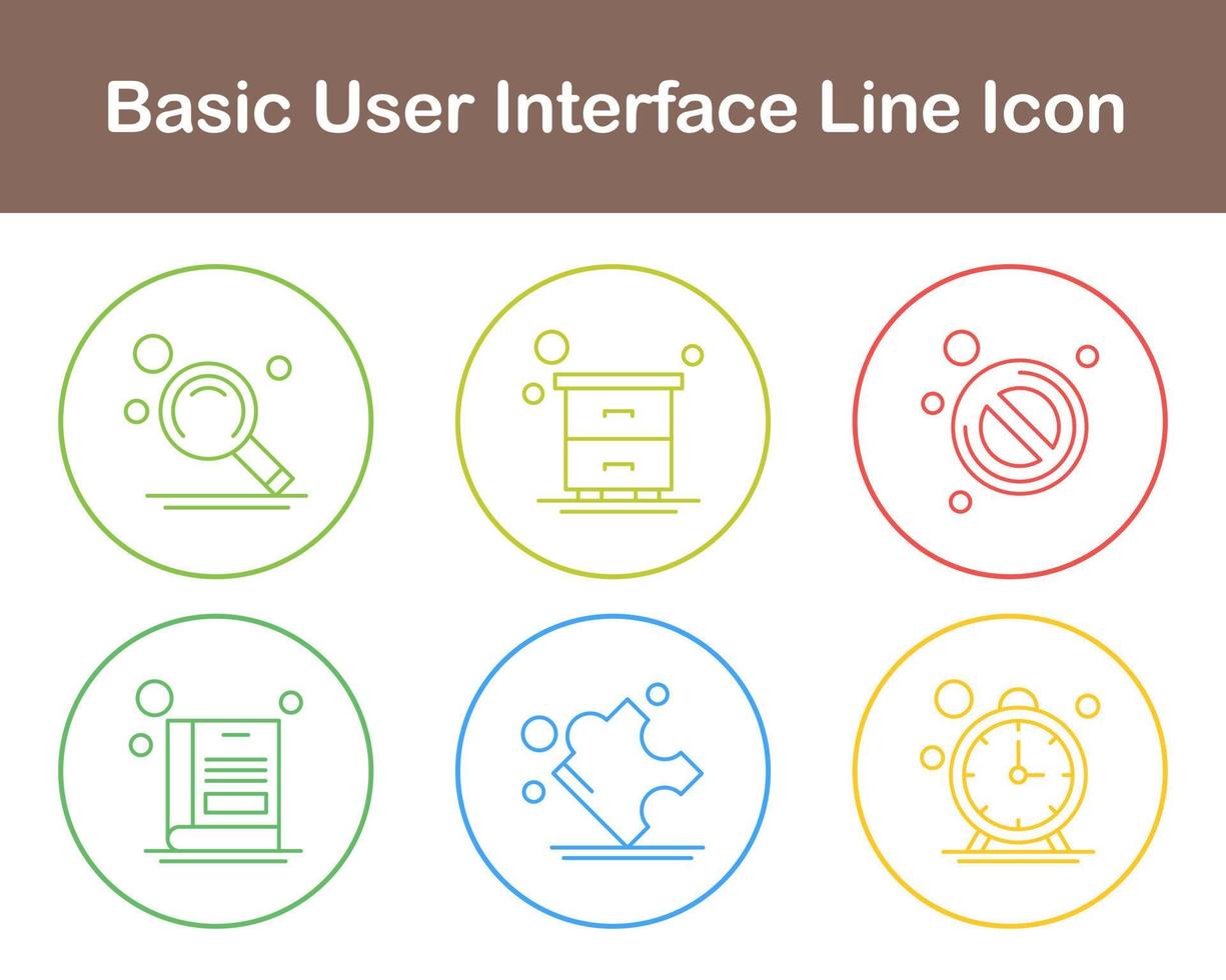 Basic User Interface Vector Icon Set 21506500 Vector Art at Vecteezy