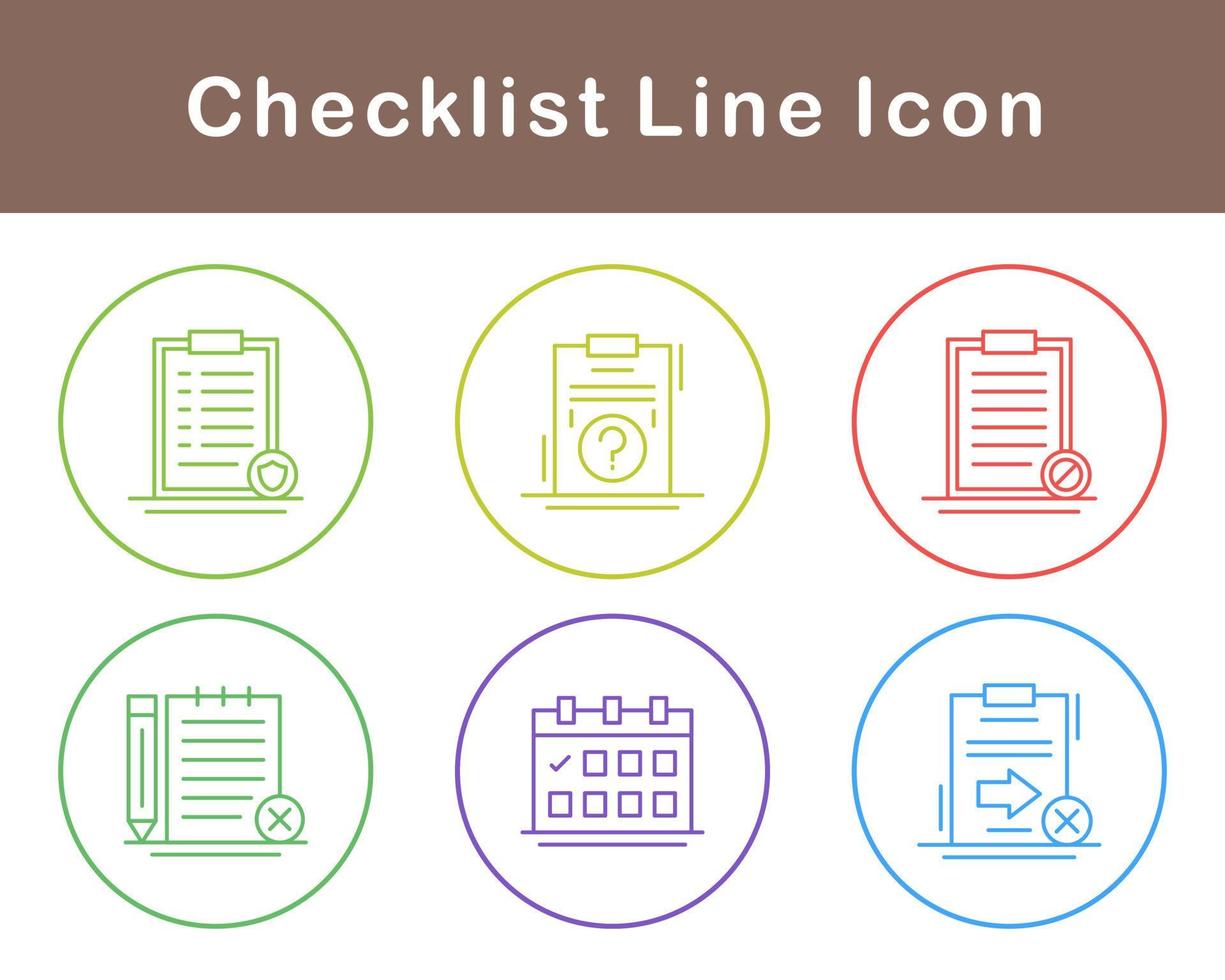 Checklist Vector Icon Set