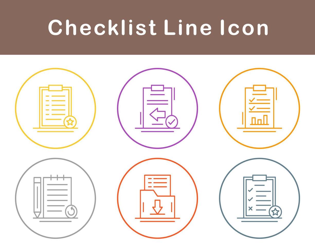 Checklist Vector Icon Set