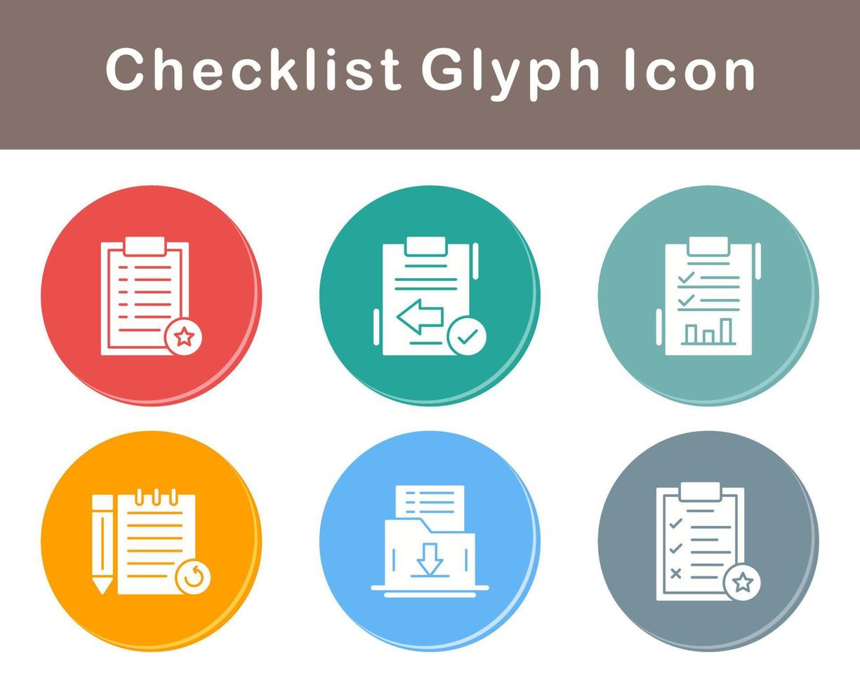 Checklist Vector Icon Set