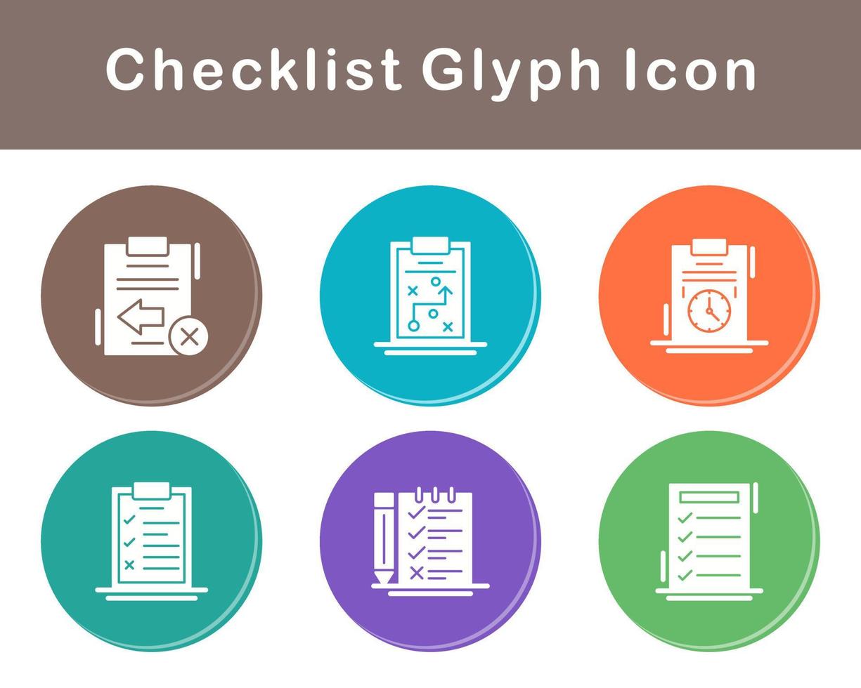 Checklist Vector Icon Set