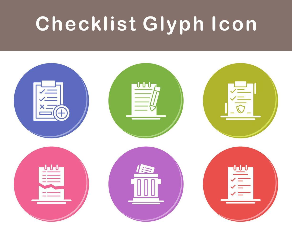 Checklist Vector Icon Set