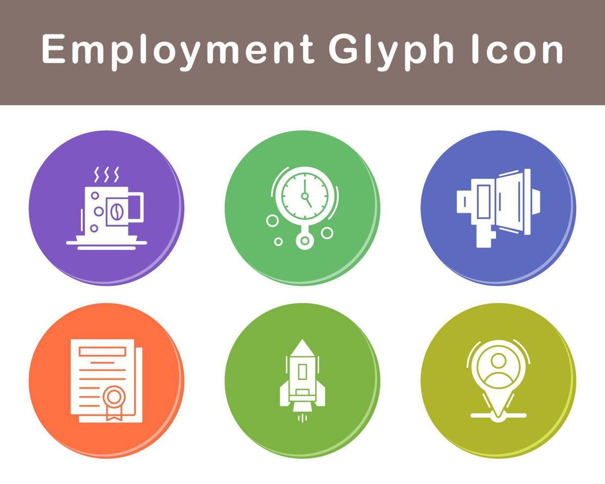 Employment Vector Icon Set