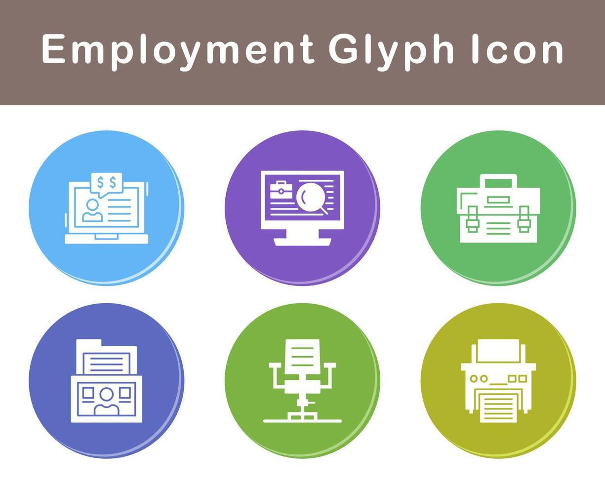 Employment Vector Icon Set