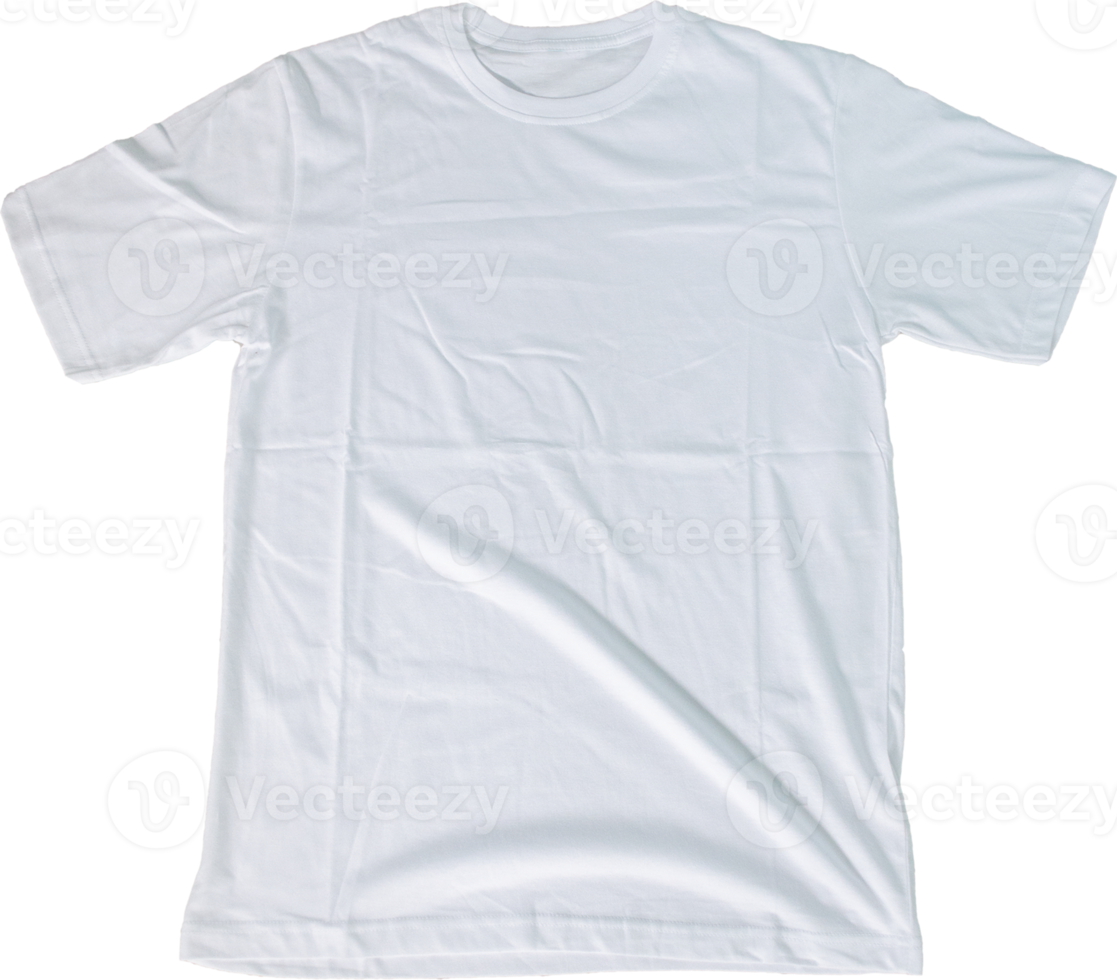 blanc t chemise moquer en haut transparent Contexte de face côté voir. png