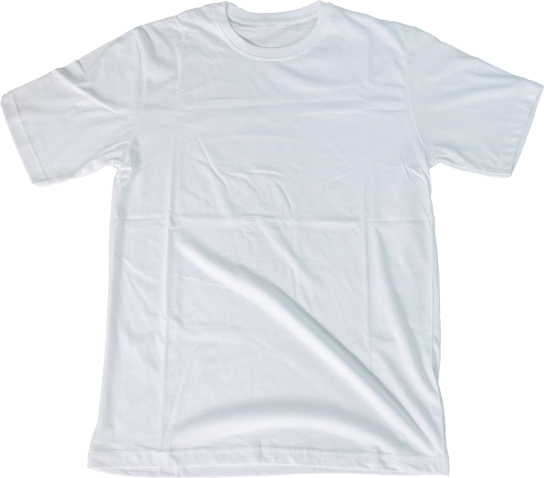 blanc t chemise moquer en haut transparent Contexte de face côté voir. png