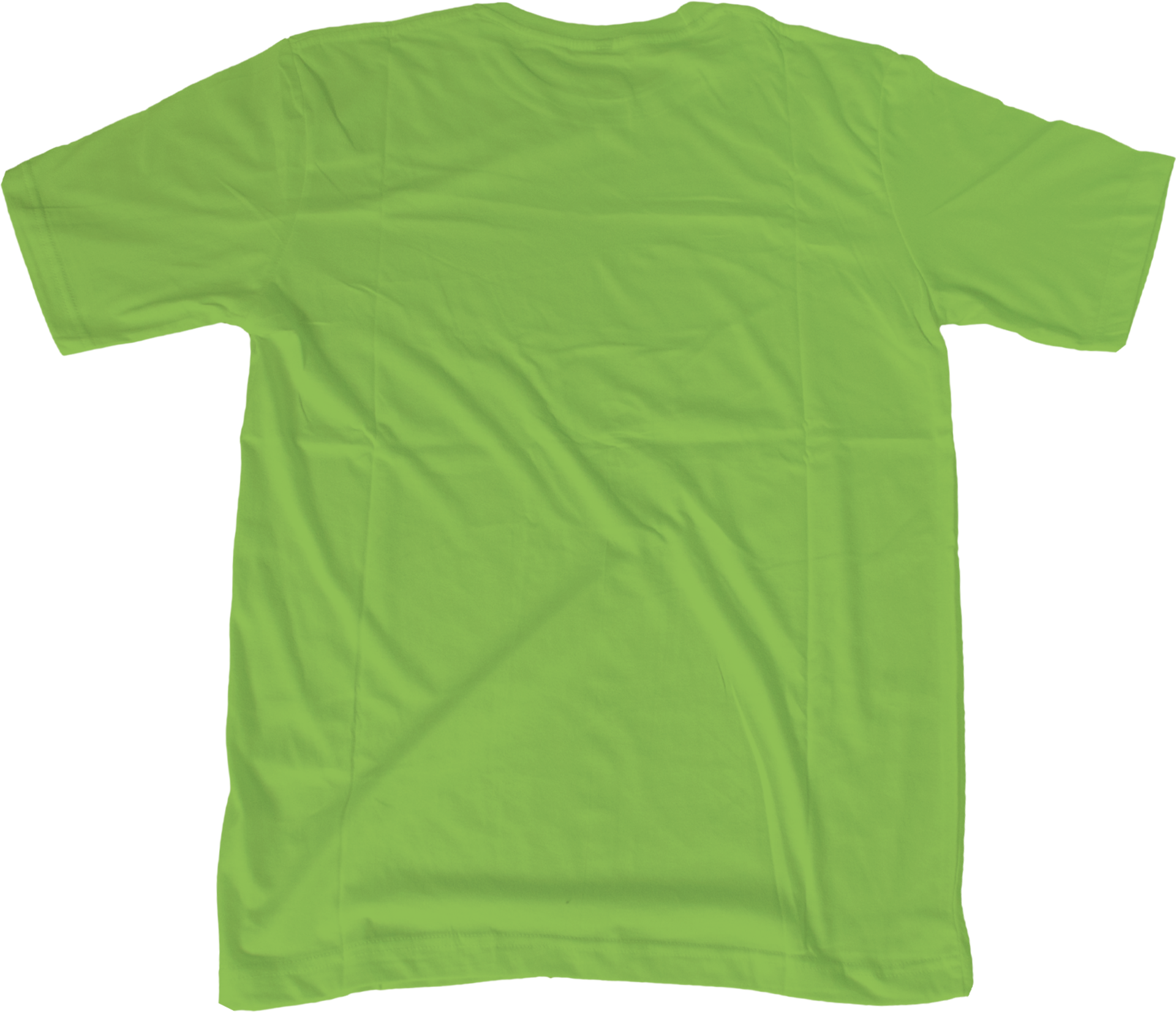 kiwi t shirt mock up transparent background back side view. 21506674 PNG