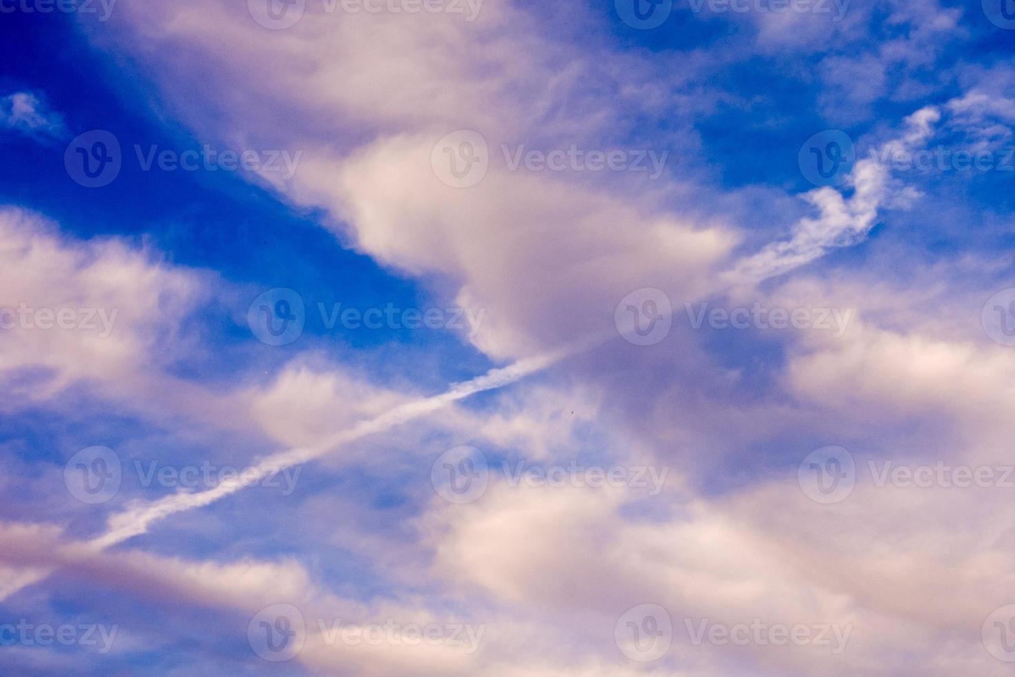 Colourful sky at sunset photo