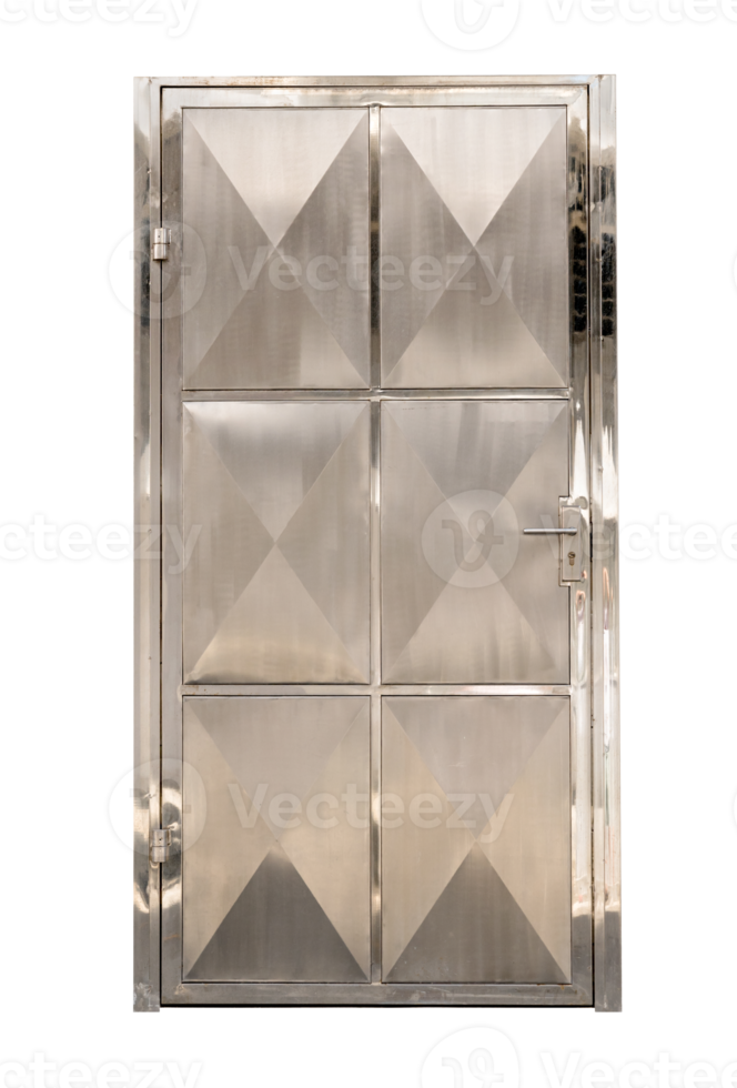 Stainless steel door isolated png