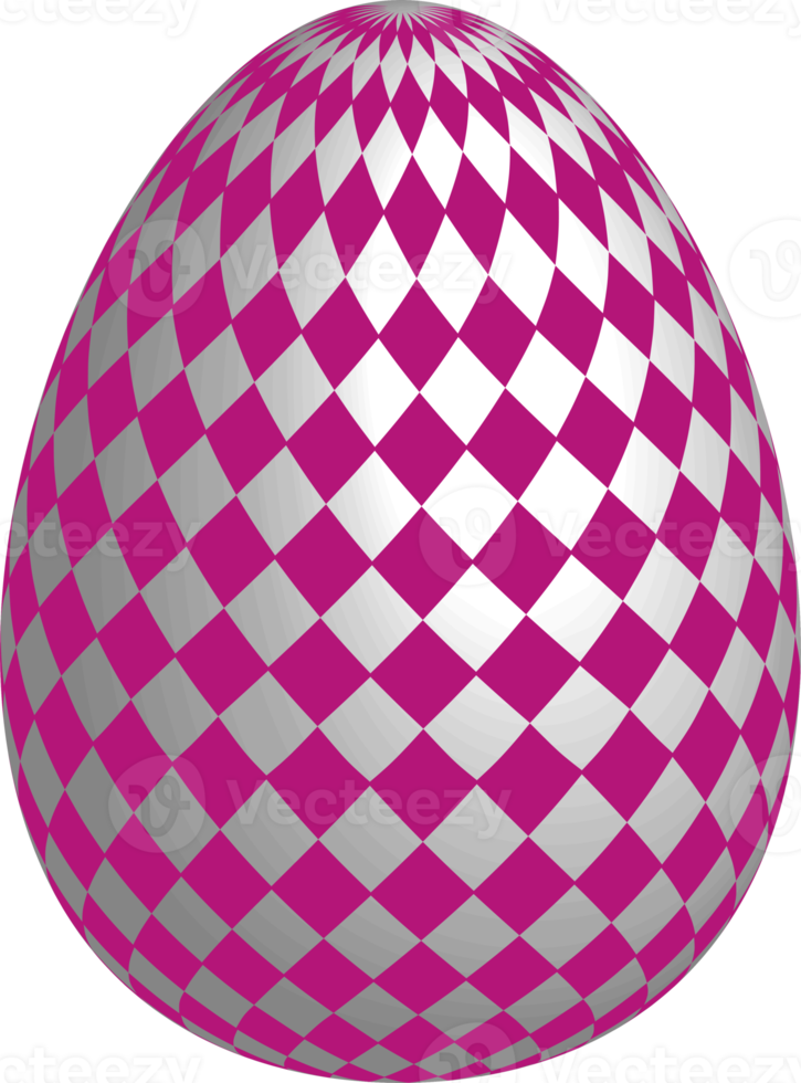 huevo de pascua de color con patrón. símbolo de celebración realista png
