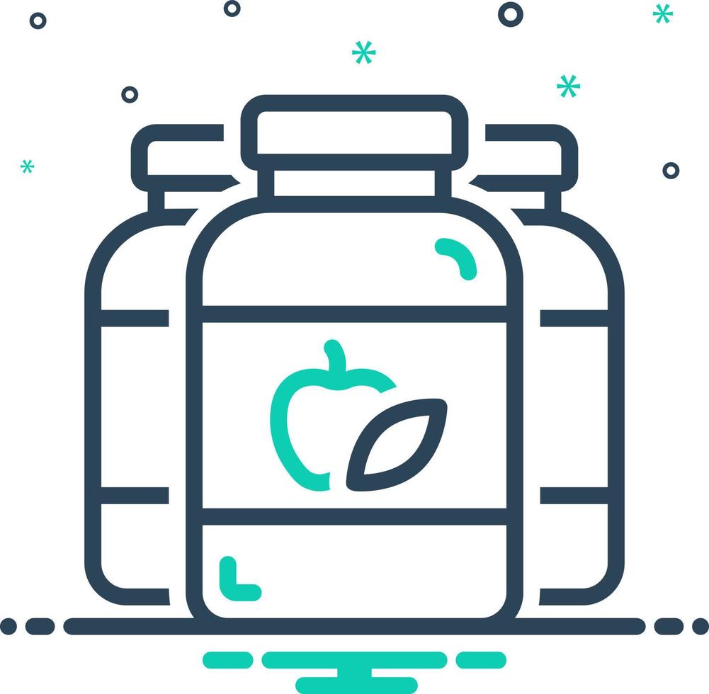 mix icon for supplements vector