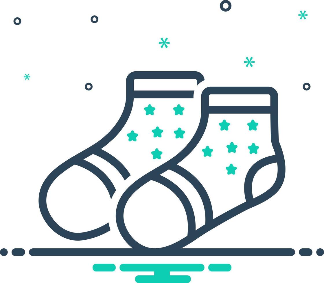 mix icon for socks vector