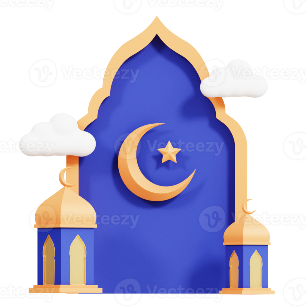 ramadan kareem 3d ikon png