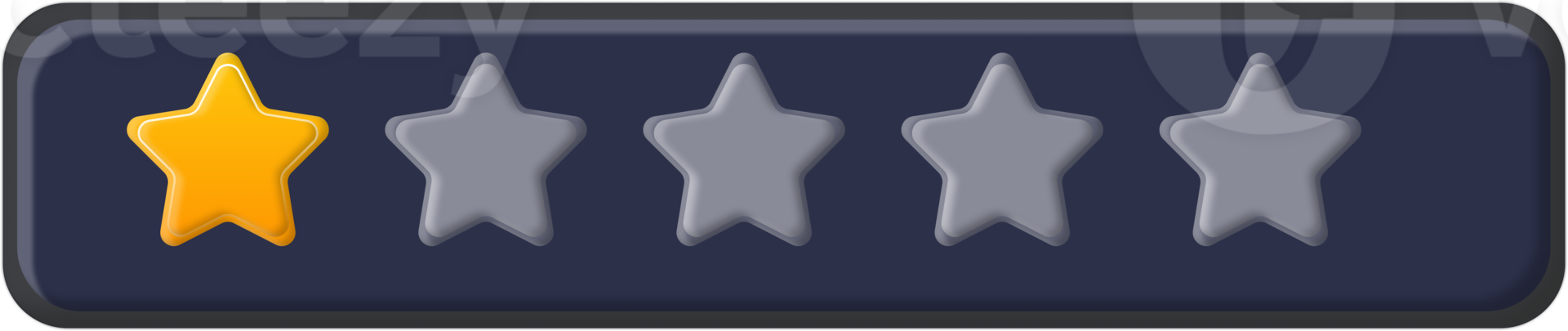 clasificación estrella 3d icono diseño renderizado png