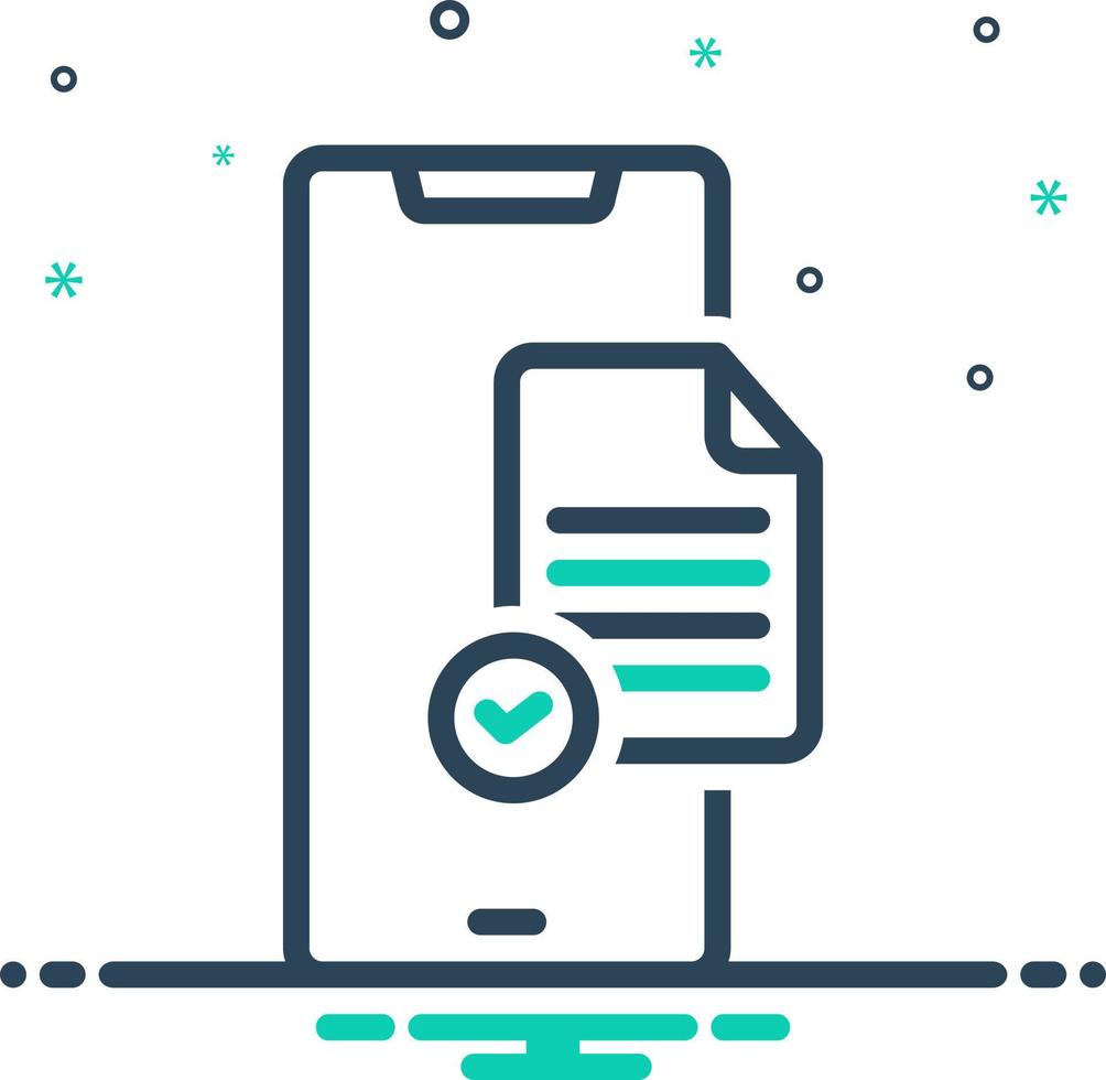 mix icon for validation vector