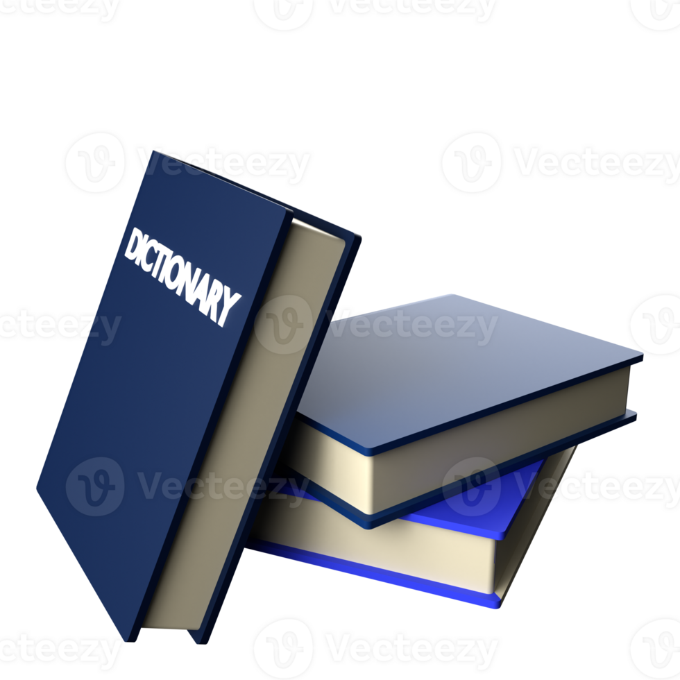 dictionary 3d icon png