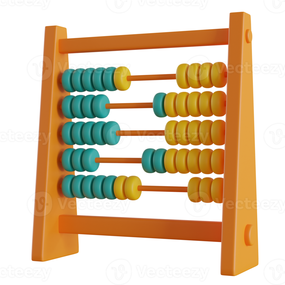 abacus  to count isolated on transparent background png