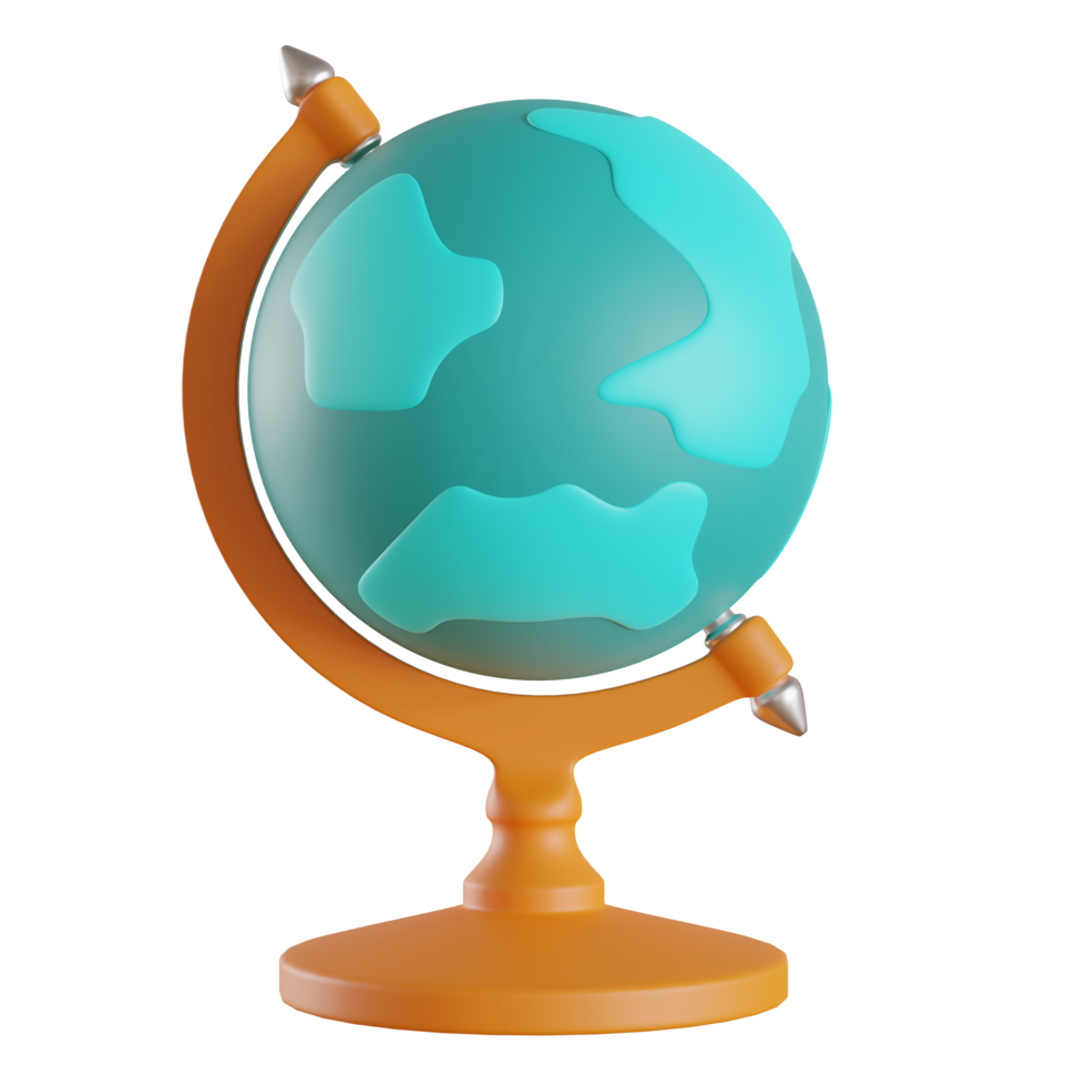 globe standing in classroom, library or etc png