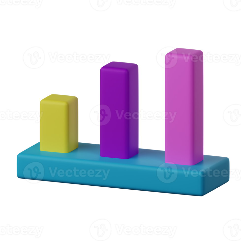 Candle Chart 3D Icon png