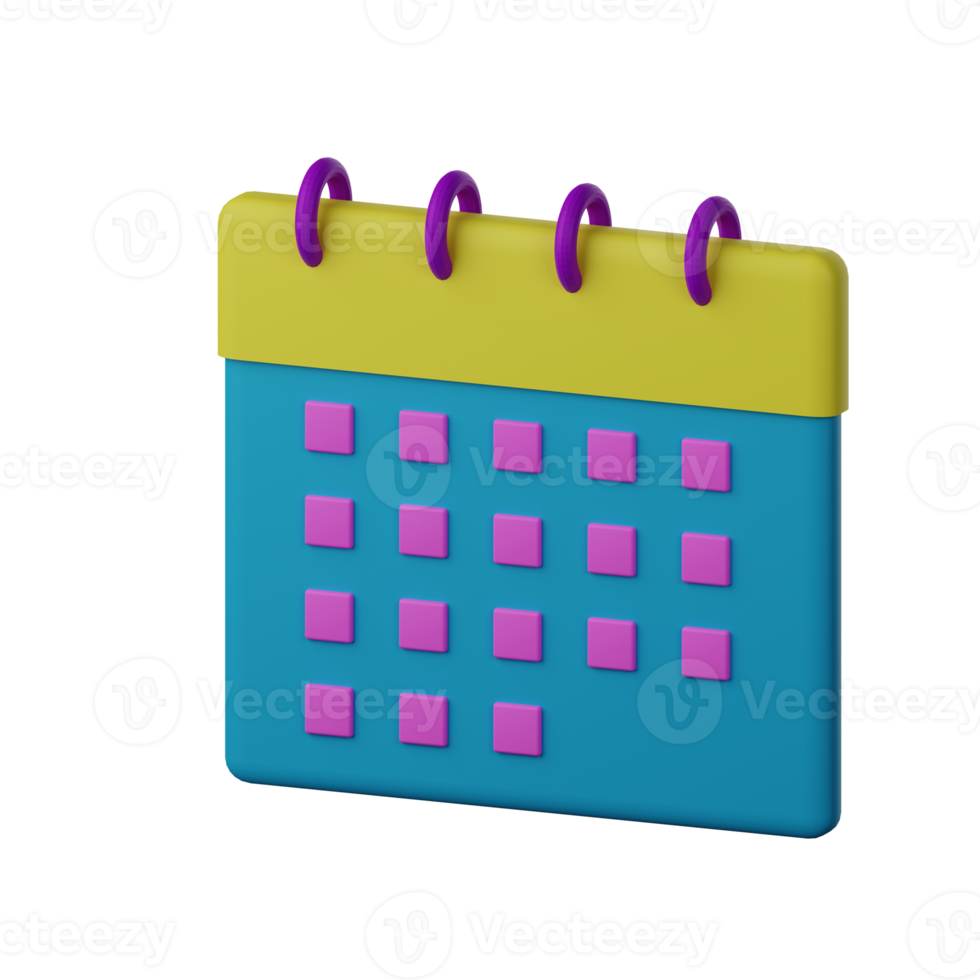 kalender 3D-pictogram png