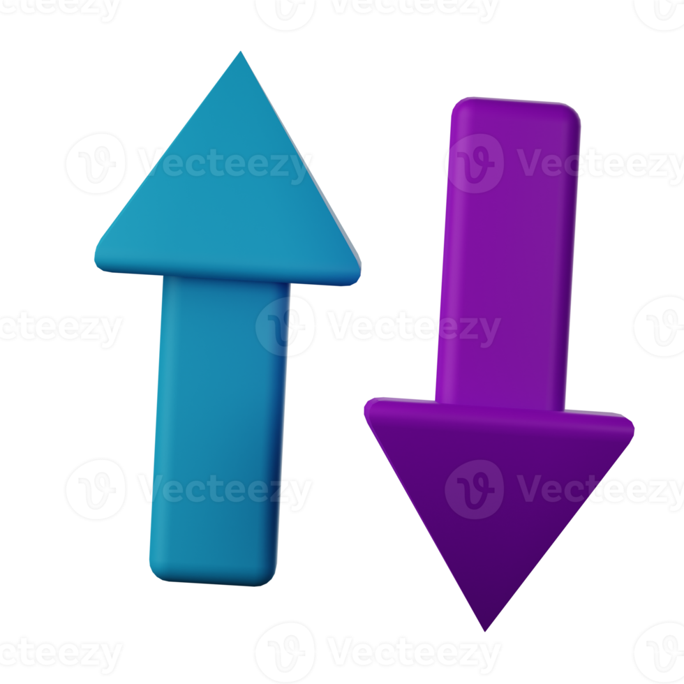 Up Down 3D Icon png
