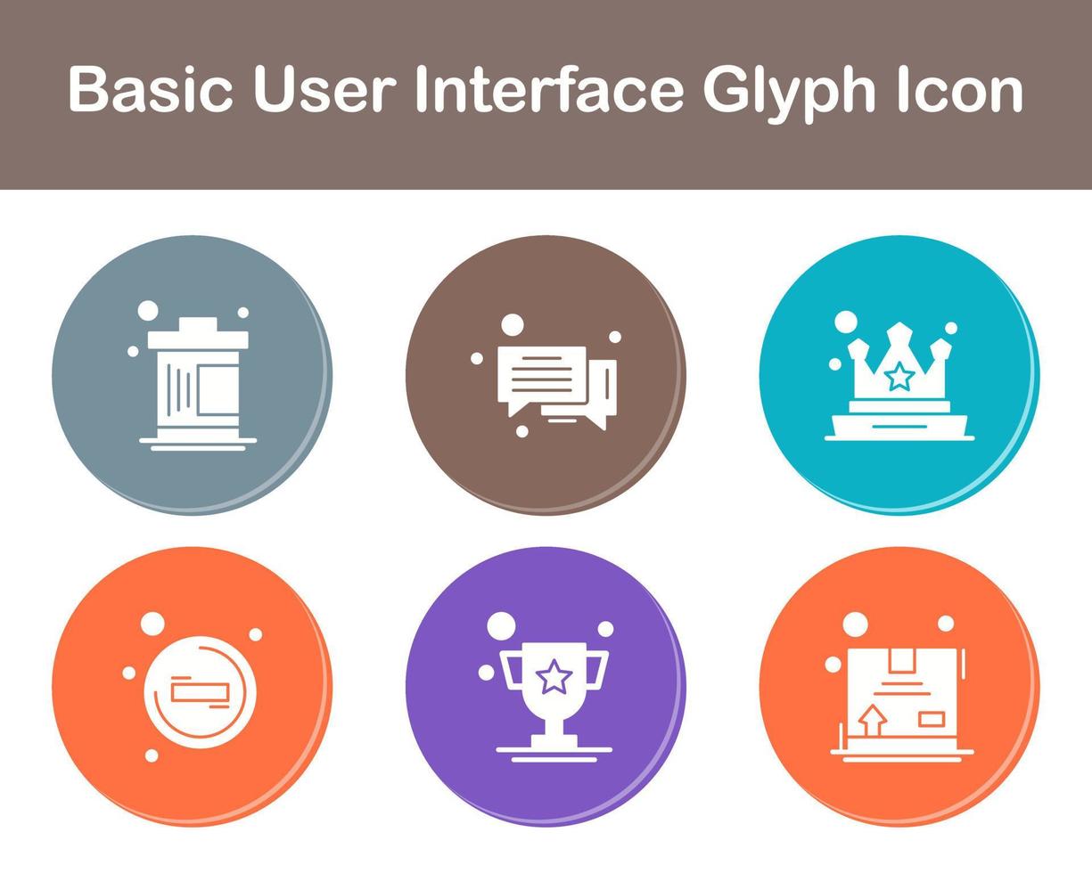 Basic User Interface Vector Icon Set
