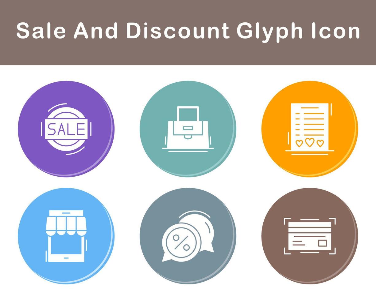 Sale And Discount Vector Icon Set