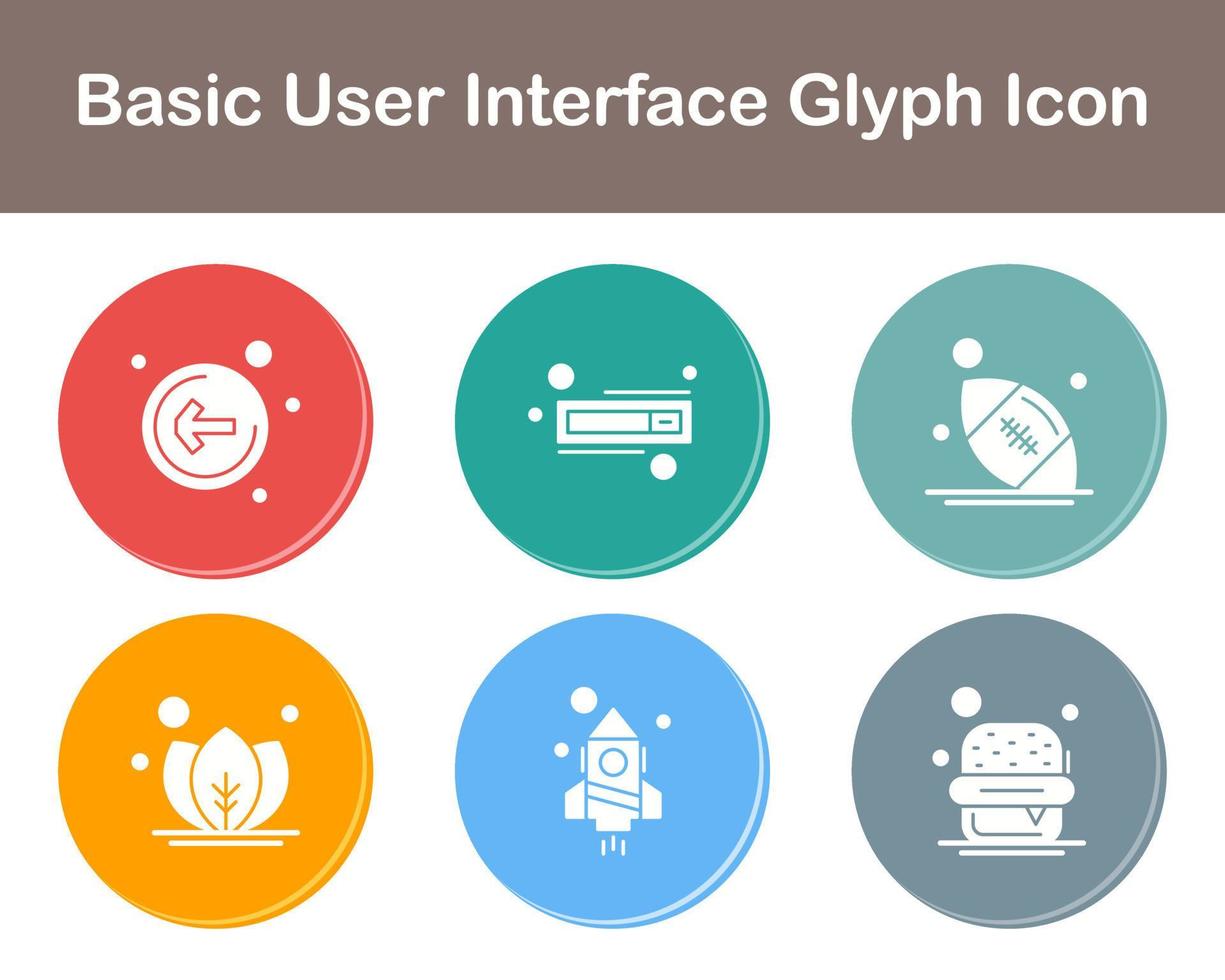 Basic User Interface Vector Icon Set