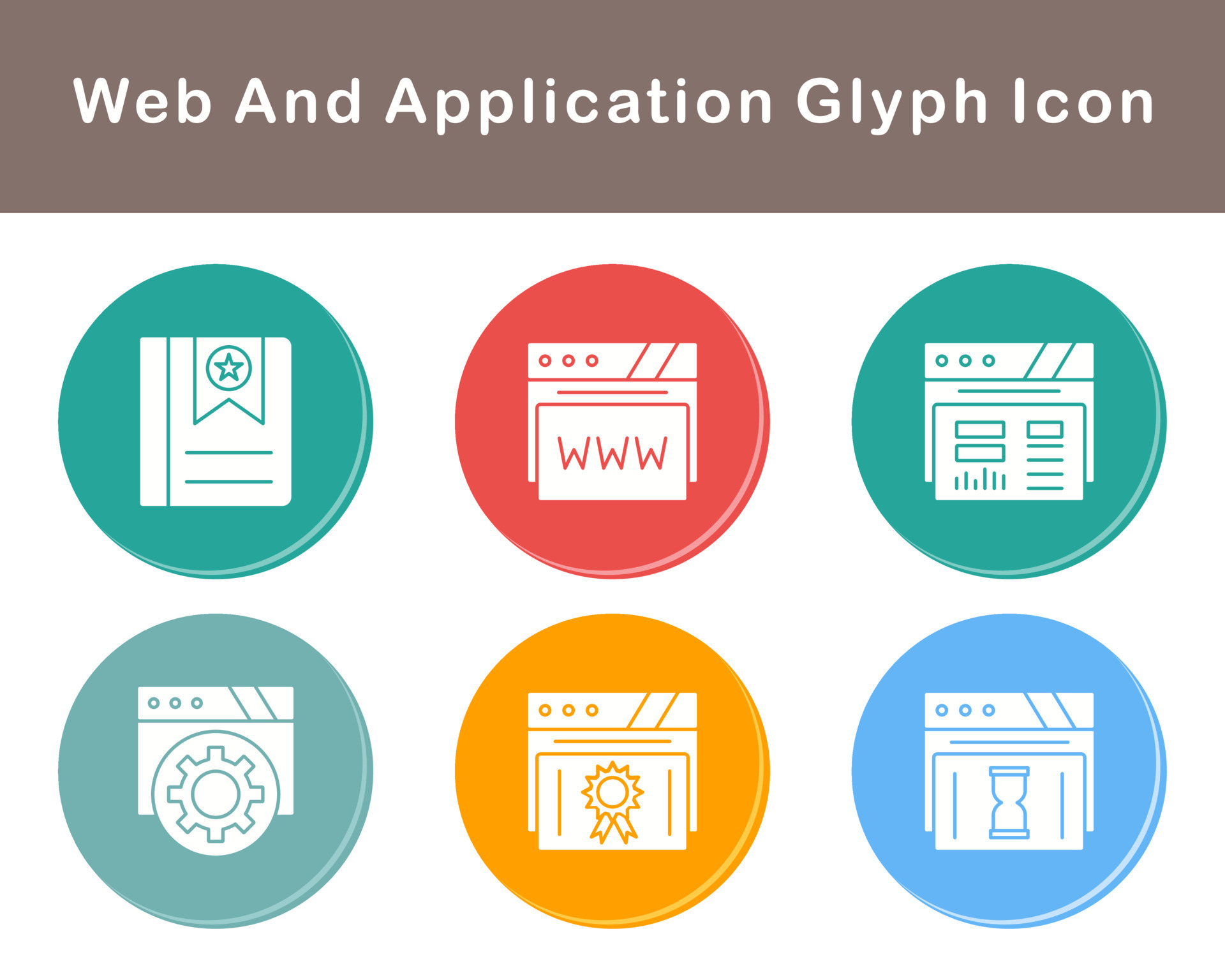  And Application Vector Icon Set 21507584 Vector Art at Vecteezy