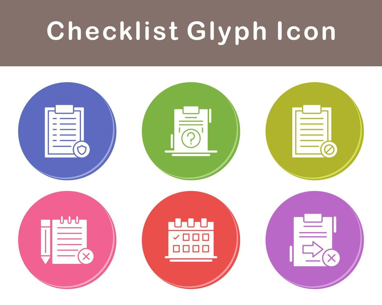 Checklist Vector Icon Set