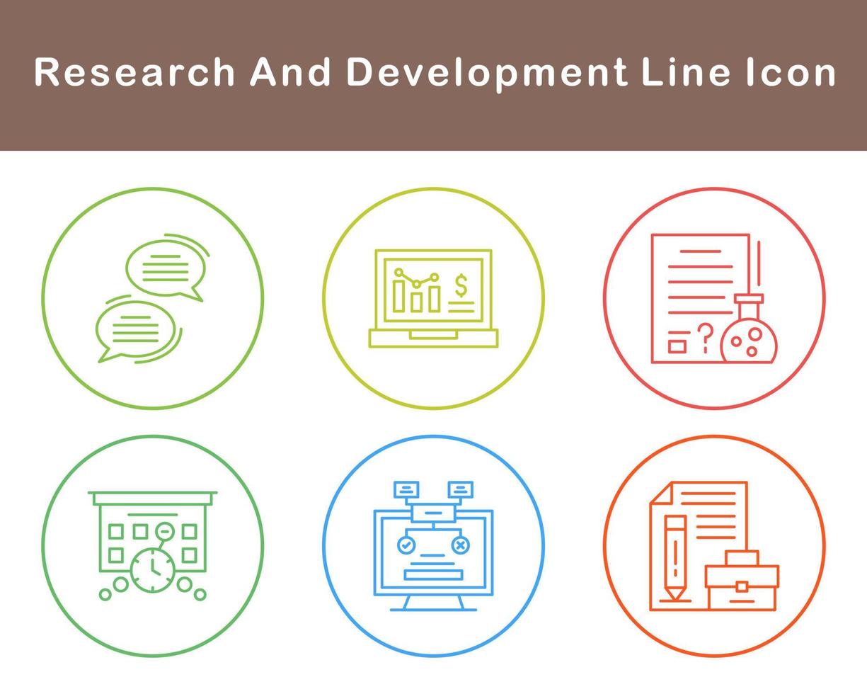 Research And Development Vector Icon Set