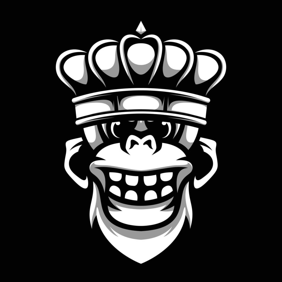 Yeti King Mascot Logo Design vector