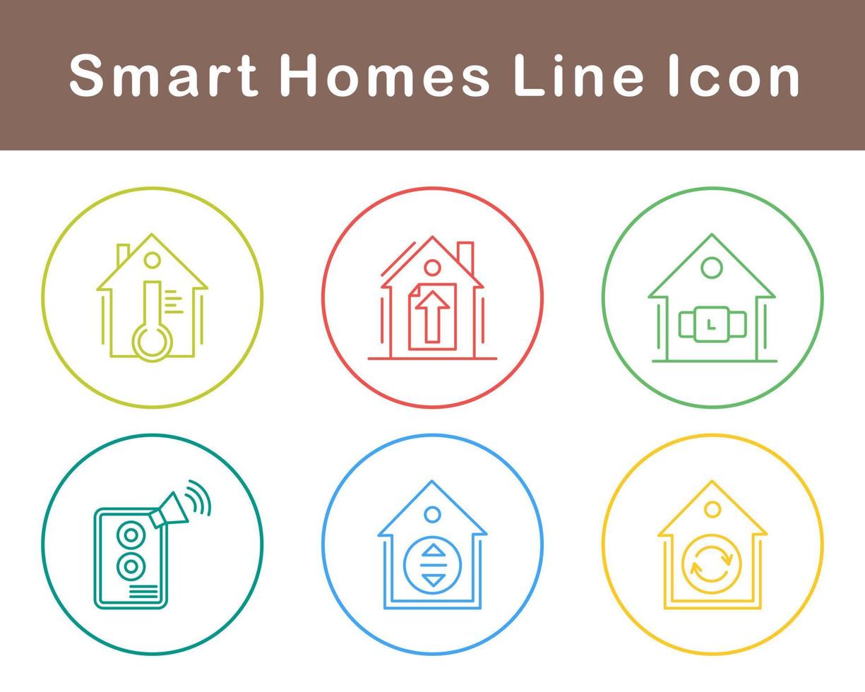 Smart Homes Vector Icon Set