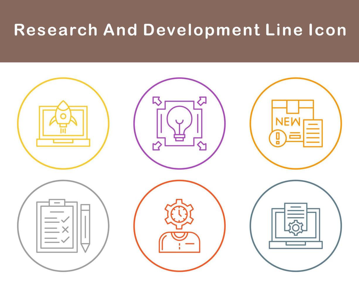 Research And Development Vector Icon Set