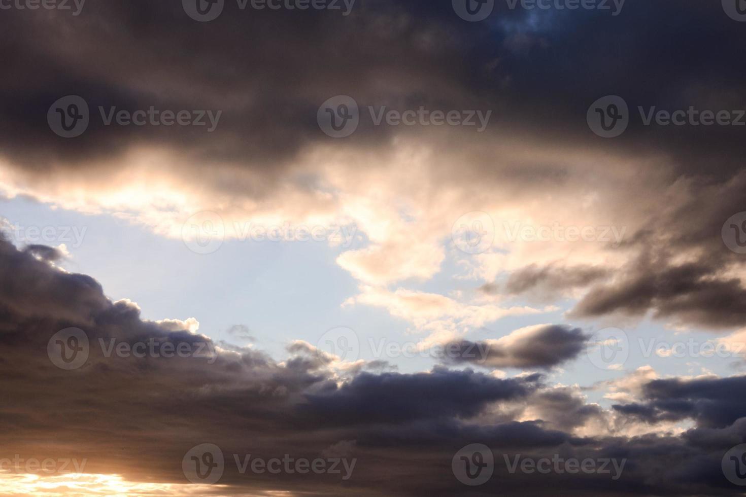 Colourful sky at sunset photo