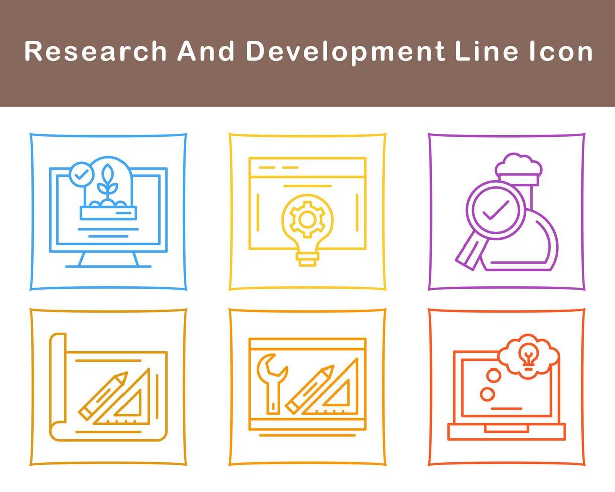 Research And Development Vector Icon Set