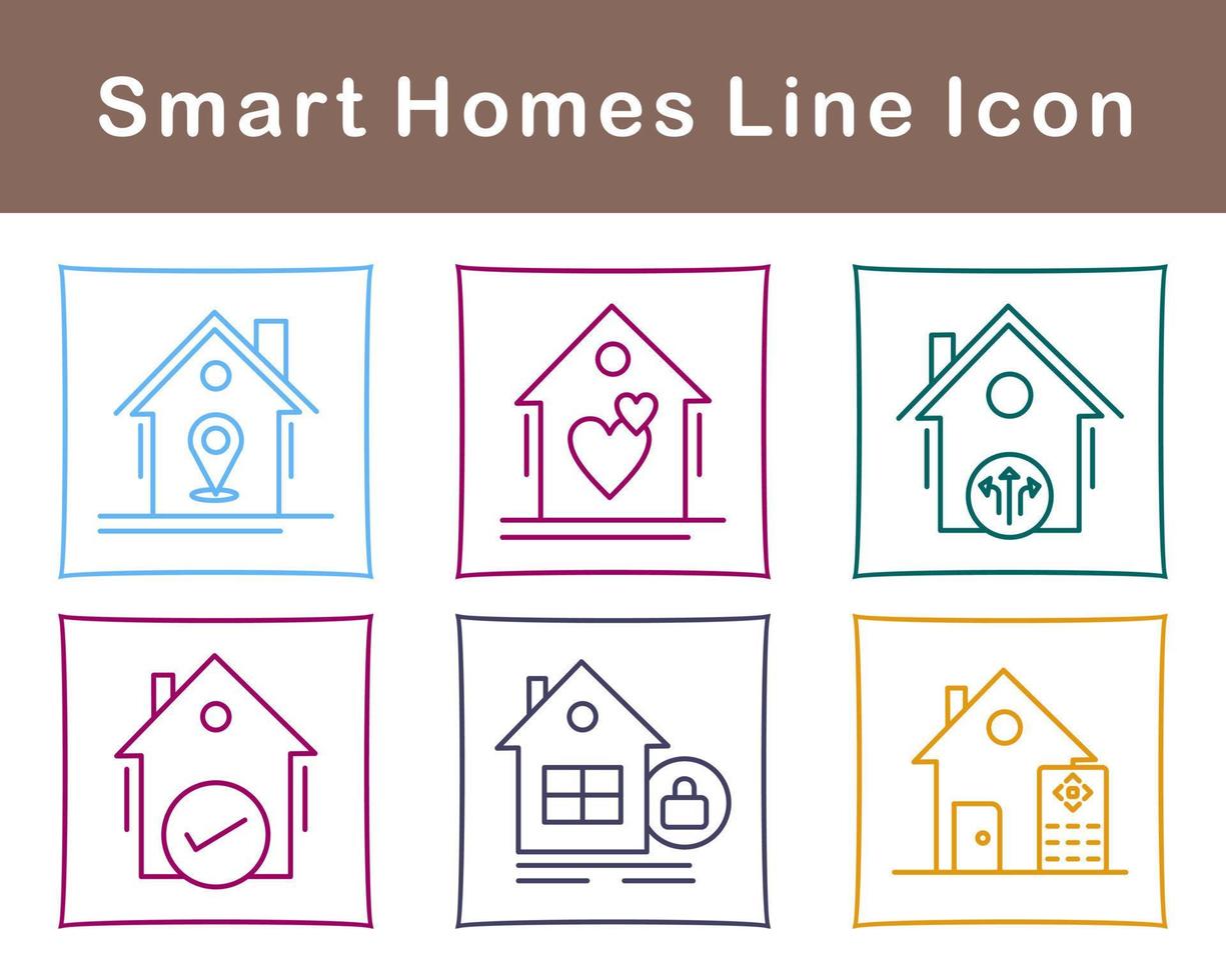 Smart Homes Vector Icon Set